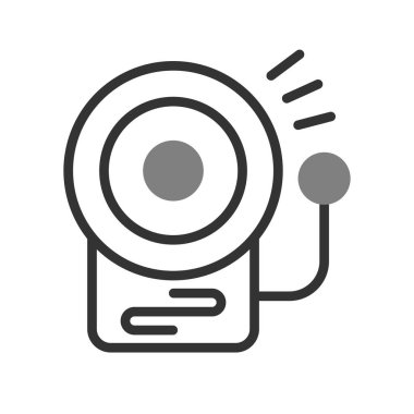 Okul zili. Web simgesi basit tasarım