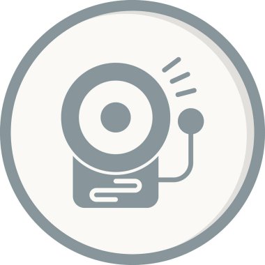 Okul zili. Web simgesi basit tasarım