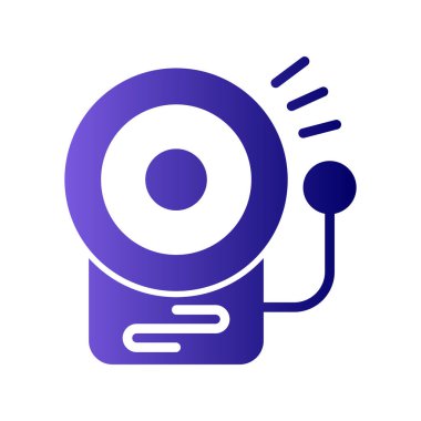 Okul zili. Web simgesi basit tasarım