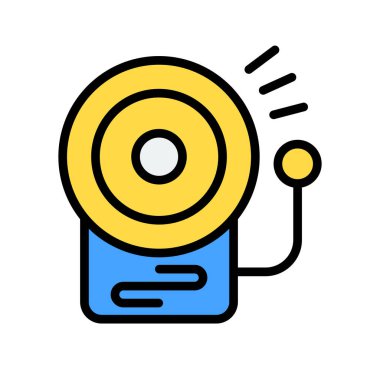 Okul zili. Web simgesi basit tasarım