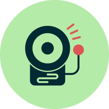 Okul zili. Web simgesi basit tasarım