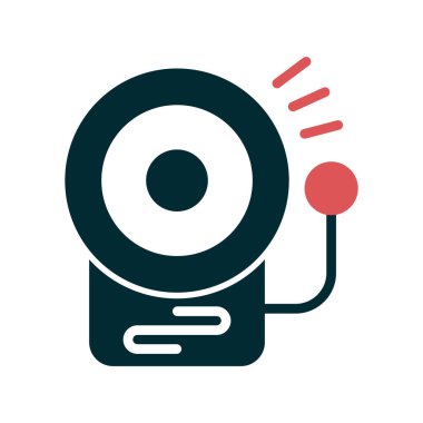 Okul zili. Web simgesi basit tasarım