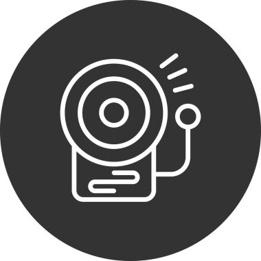 Okul zili. Web simgesi basit tasarım