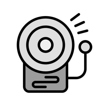 Okul zili. Web simgesi basit tasarım