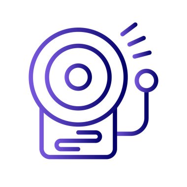 Okul zili. Web simgesi basit tasarım