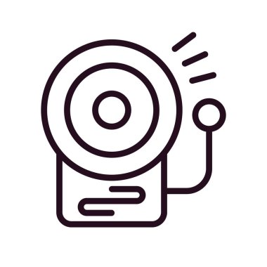 Okul zili. Web simgesi basit tasarım