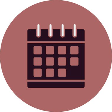 Takvim, planlayıcı. Basit vektör illüstrasyonu