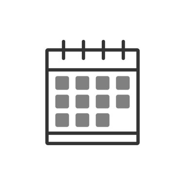 Takvim, planlayıcı. Basit vektör illüstrasyonu
