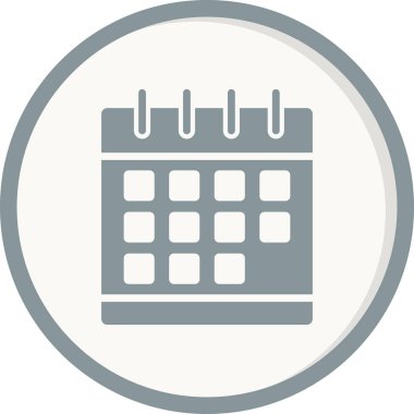 Takvim, planlayıcı. Basit vektör illüstrasyonu