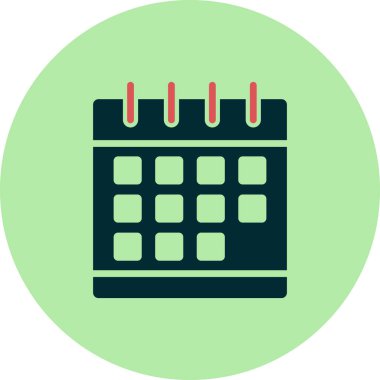 Takvim, planlayıcı. Basit vektör illüstrasyonu