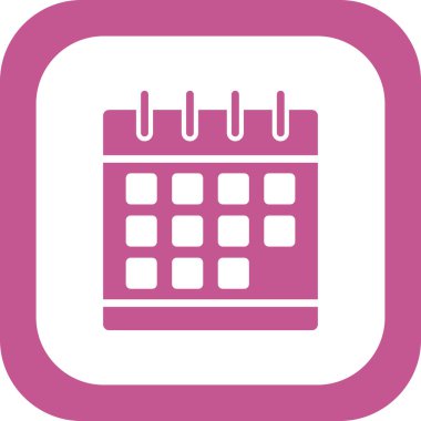 Takvim, planlayıcı. Basit vektör illüstrasyonu