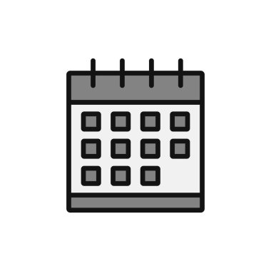Takvim, planlayıcı. Basit vektör illüstrasyonu