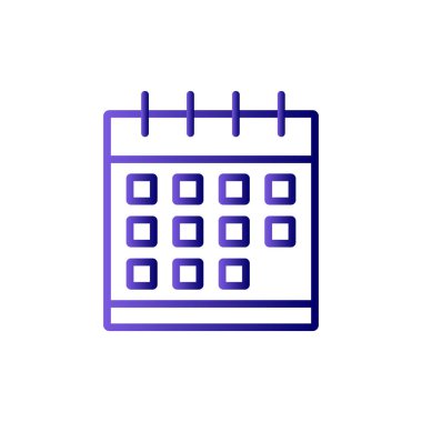 Takvim, planlayıcı. Basit vektör illüstrasyonu