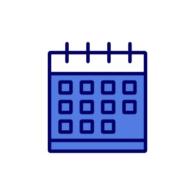 Takvim, planlayıcı. Basit vektör illüstrasyonu