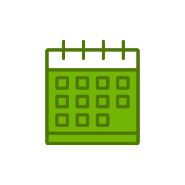 Takvim, planlayıcı. Basit vektör illüstrasyonu