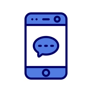 Sosyal ortam simgesi vektör illüstrasyonu