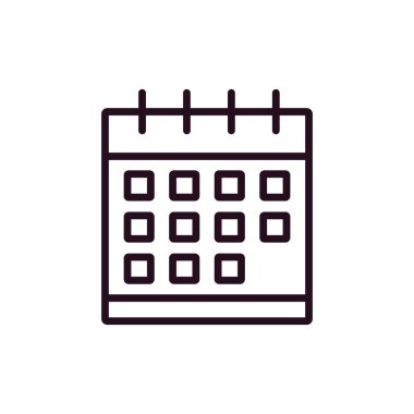 Takvim, planlayıcı. Basit vektör illüstrasyonu