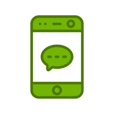 Sosyal ortam simgesi vektör illüstrasyonu