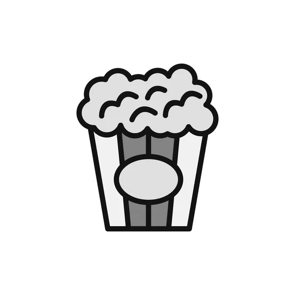 Popcorn Ikon Vektor Illustration — Stock vektor