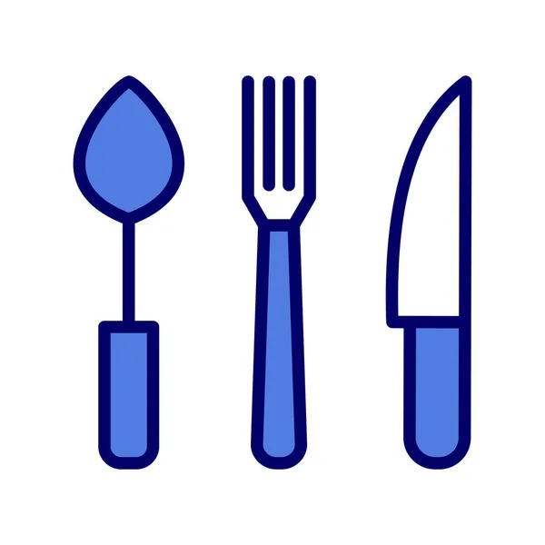 Cutlery Simple Vector Illustration Icon — Image vectorielle