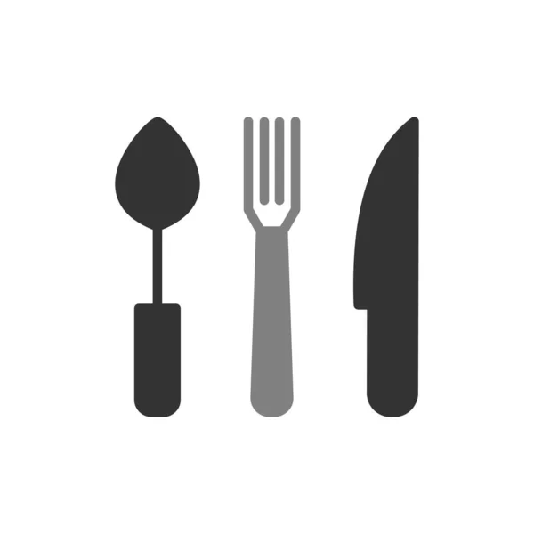 Cutlery Simple Vector Illustration Icon — Vector de stock