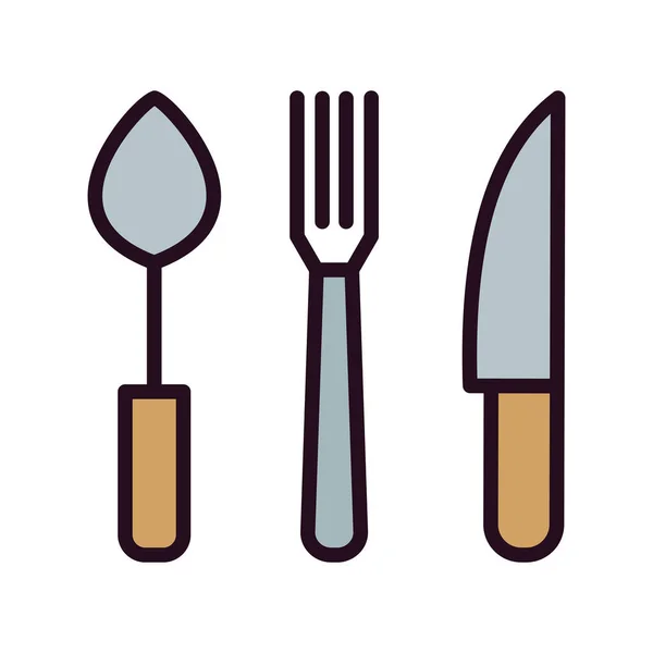 Cutlery Simple Vector Illustration Icon — Vector de stock