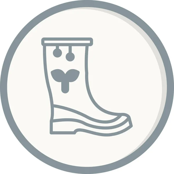 Rain Boot Icon Vector Illustration — Stock Vector