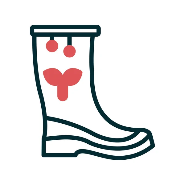 Rain Boot Icon Vector Illustration — ストックベクタ