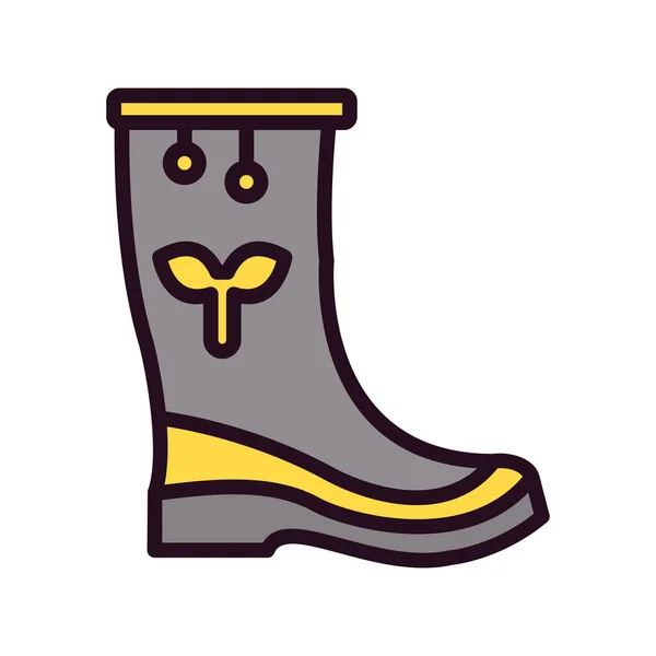 Rain Boot Icon Vector Illustration — Διανυσματικό Αρχείο