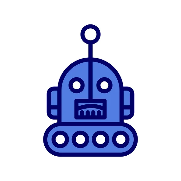 Robot Logo Simple Vector Illustration —  Vetores de Stock