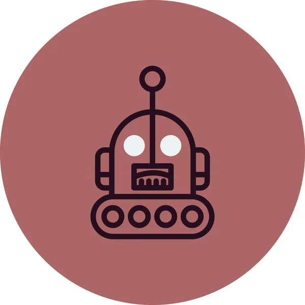 Λογότυπο Ρομπότ Απλή Διανυσματική Απεικόνιση — Διανυσματικό Αρχείο