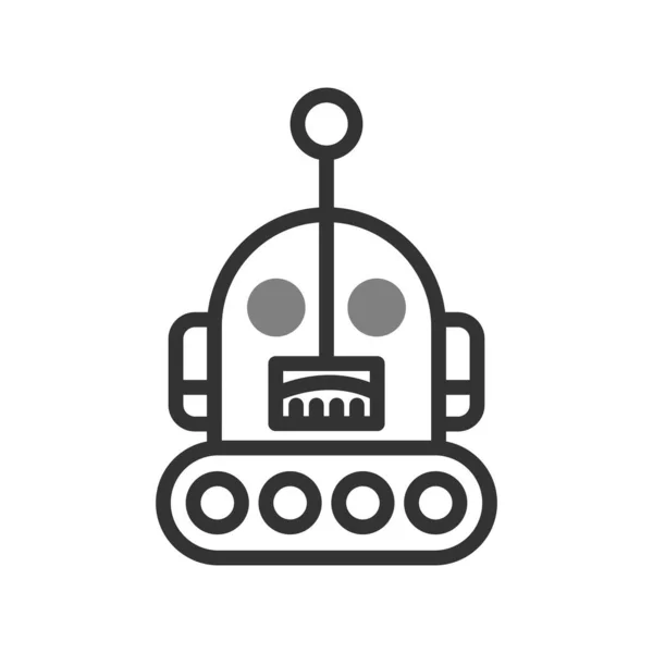 Robot Logo Simple Vector Illustration — Διανυσματικό Αρχείο