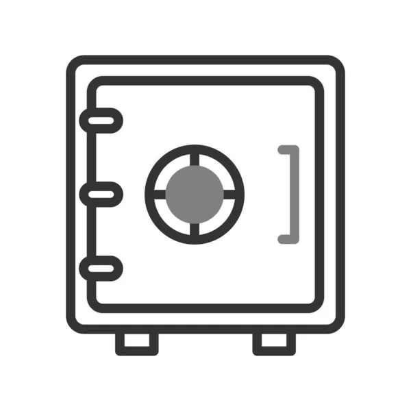 Safe Box Icon Vector Illustration — Stockvektor