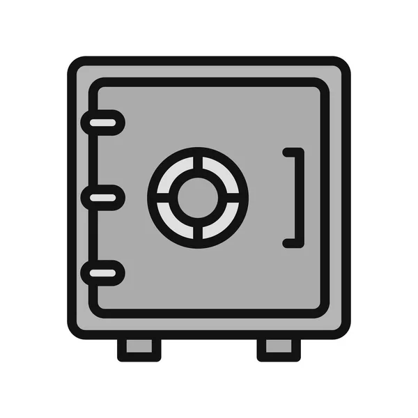 Icono Caja Fuerte Ilustración Vectorial — Archivo Imágenes Vectoriales