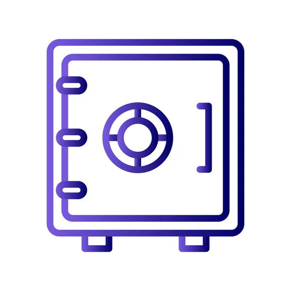 Safe Box Icon Vector Illustration — Stockvektor