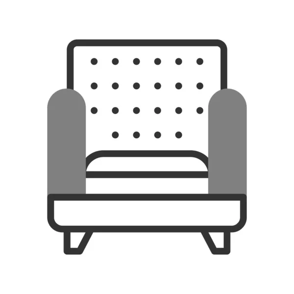 Sofa Symbol Vektor Illustration — Stockvektor