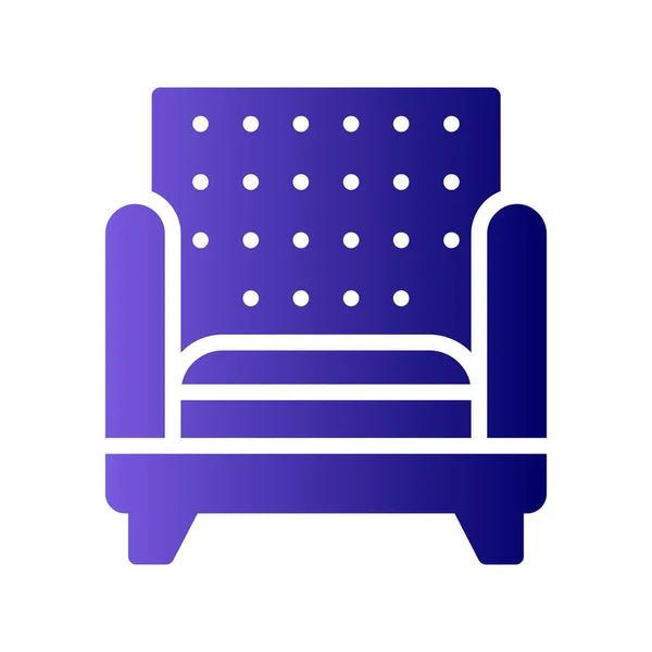 Sofa Icon Vector Illustration — Stock Vector