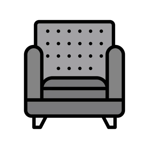 Sofa Symbol Vektor Illustration — Stockvektor