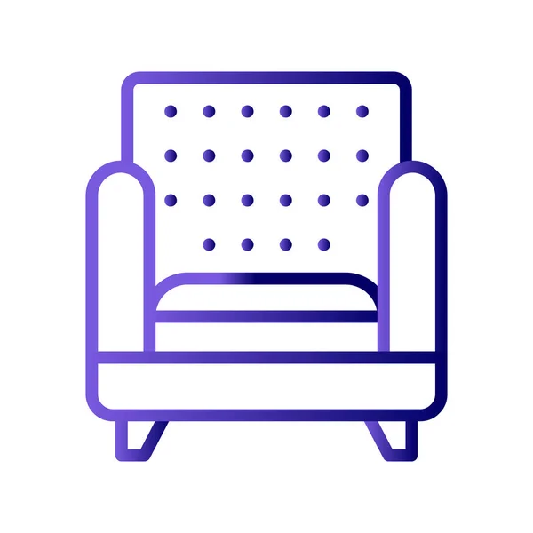 Sofa Symbol Vektor Illustration — Stockvektor