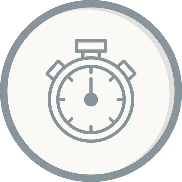 Stopwatch Web Icoon Eenvoudig Ontwerp — Stockvector