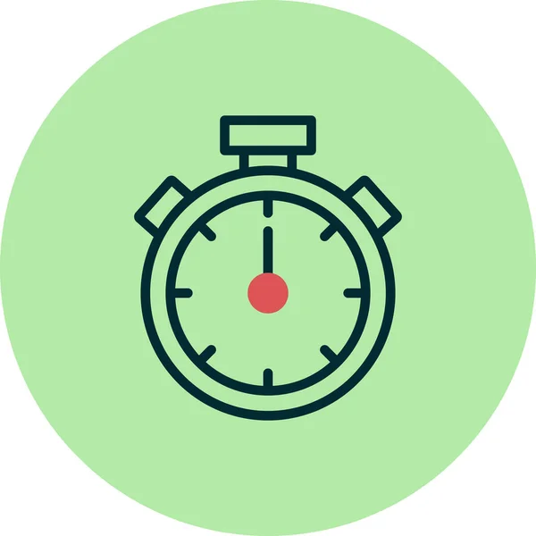 Stopwatch Icon Flat Vector Illustration Design — Image vectorielle