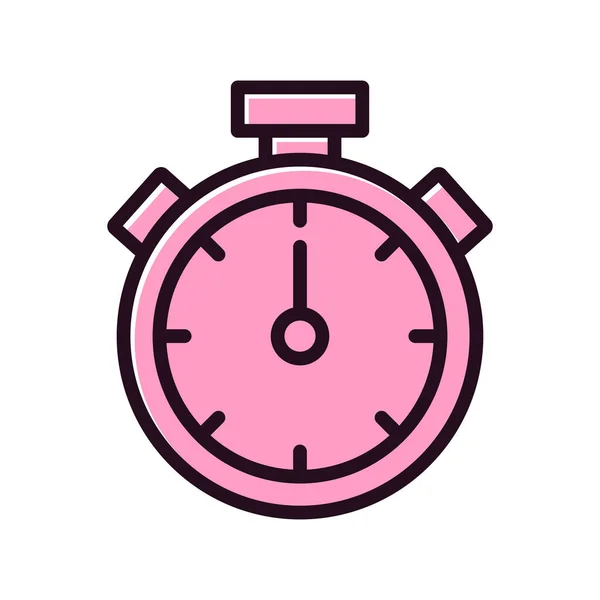 Stopwatch Icon Flat Vector Illustration Design —  Vetores de Stock