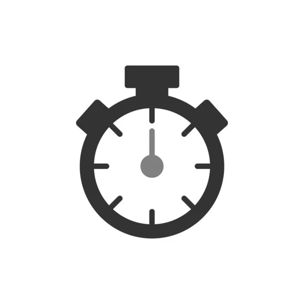 Stopwatch Icon Flat Vector Illustration Design — Vetor de Stock