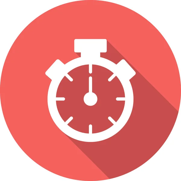 Stopwatch Icoon Vlakke Vector Illustratie Ontwerp — Stockvector