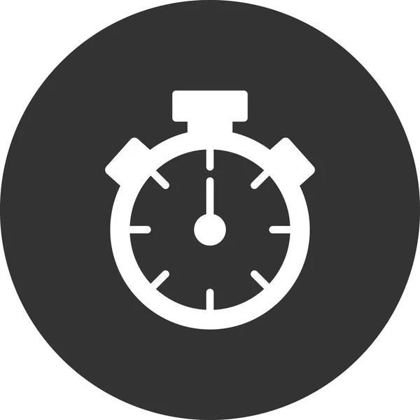 Stopwatch Icon Flat Vector Illustration Design — стоковый вектор