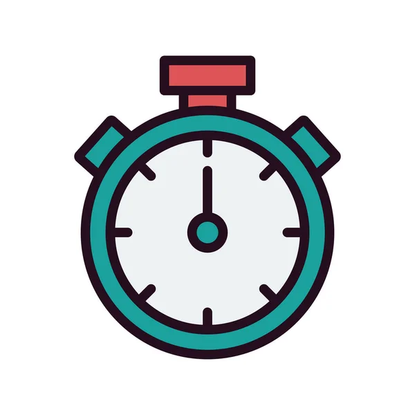 Stopwatch Icon Flat Vector Illustration Design —  Vetores de Stock