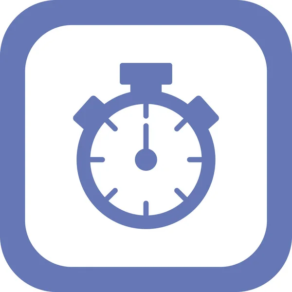 Stopwatch Ikon Lapos Vektor Illusztráció Tervezés — Stock Vector