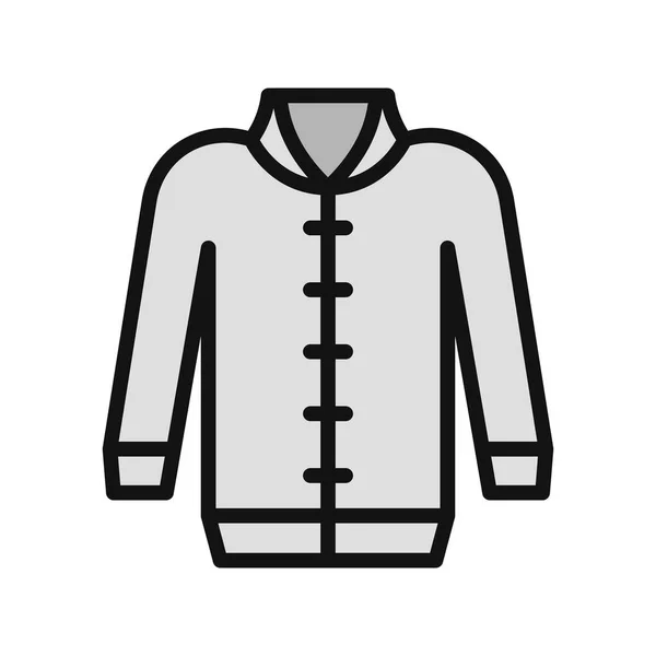 Kabát Ikon Vektoros Illusztráció — Stock Vector