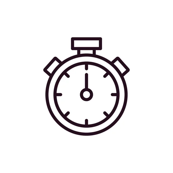 Stopwatch Icon Flat Vector Illustration Design —  Vetores de Stock