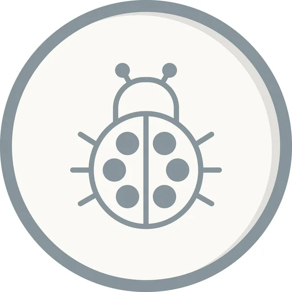 Lady Bug Icon Trendy Style Vector Illustration — Vetor de Stock